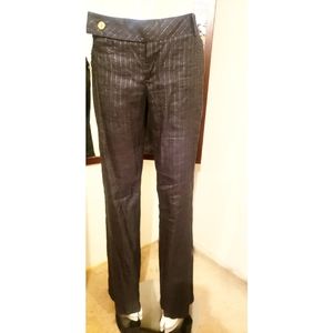 Arden B Denim & Gold pinstripe Pants